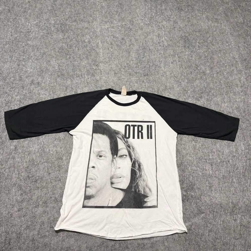 Official Beyonce Jay Z OTR II 2018 Tour Raglan Baseball Shirt Size S S/CH USA